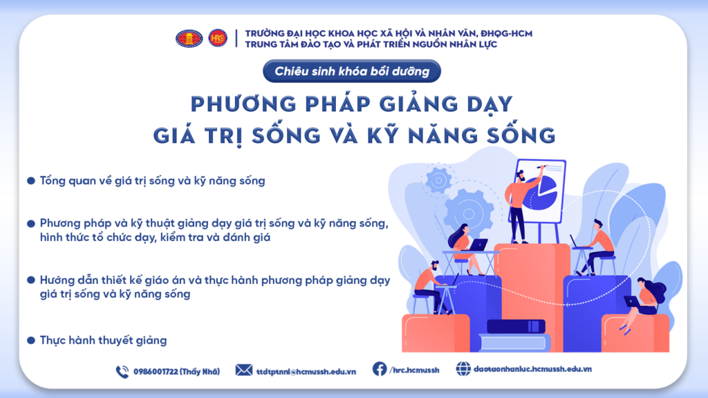 Phương pháp giảng dạy Giá trị sống và Kỹ năng sống (Khóa 17) – Khai giảng 26/04/2024