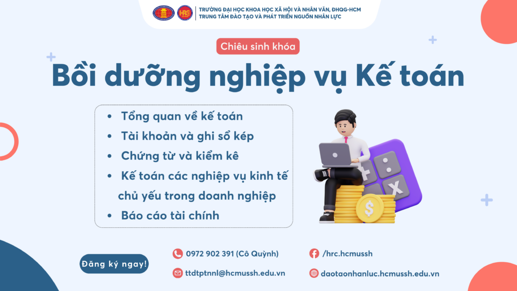Bồi dưỡng nghiệp vụ Kế toán (Khoá 1) – Khai giảng 03/11/2024