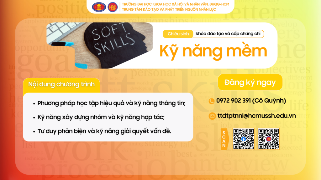 Kỹ năng mềm (Khóa 14) – Khai giảng 20/06/2025