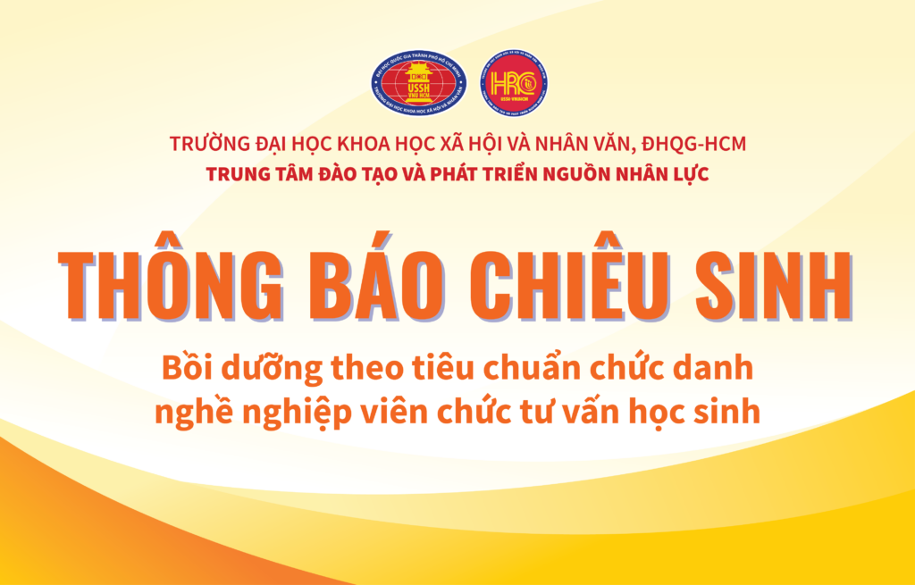 Thông báo về việc chiêu sinh khóa Bồi dưỡng theo tiêu chuẩn chức danh nghề nghiệp viên chức tư vấn học sinh năm 2025