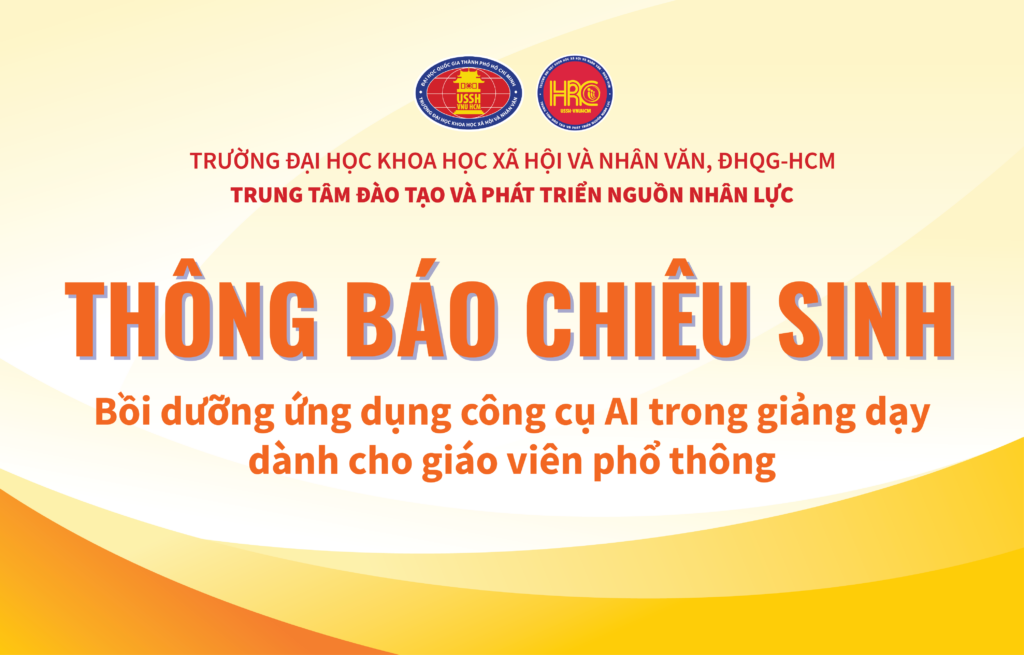 Thông báo về việc chiêu sinh khóa Ứng dụng công cụ AI trong giảng dạy dành cho giáo viên phổ thông năm 2025