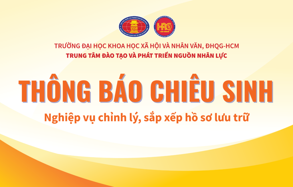 Thông báo về việc chiêu sinh khóa Nghiệp vụ Chỉnh lý, sắp xếp hồ sơ lưu trữ năm 2025