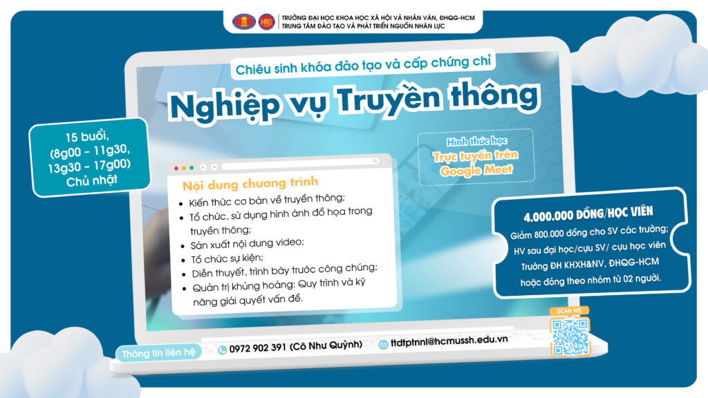Nghiệp vụ Truyền thông (Khóa 8) – Khai giảng 10/08/2025