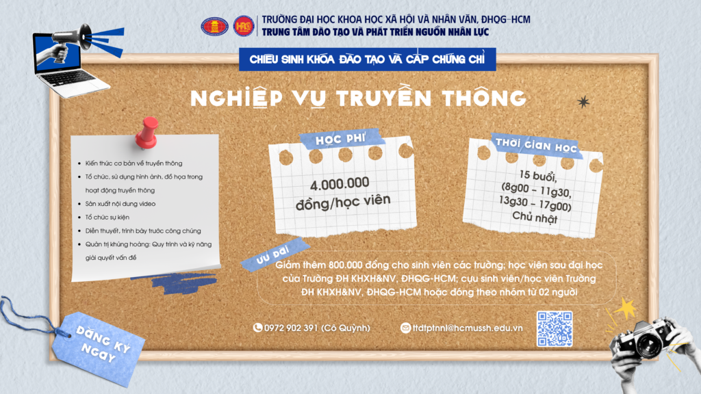 Nghiệp vụ Truyền thông (Khóa 9) – Khai giảng 26/10/2025