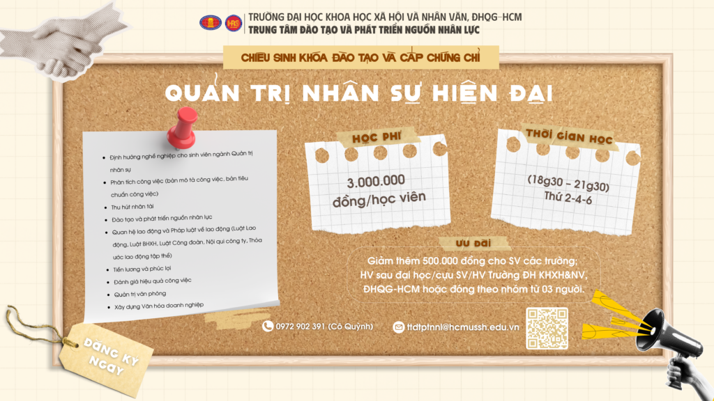 Quản trị nhân sự hiện đại (Khóa 2) – Học ngày 31/10/2025