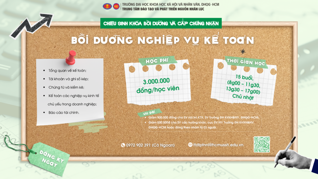Bồi dưỡng nghiệp vụ Kế toán (Khoá 5) – Học ngày 18/01/2026