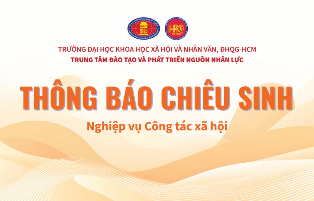 Thông báo về việc chiêu sinh khóa Nghiệp vụ Công tác xã hội năm 2026
