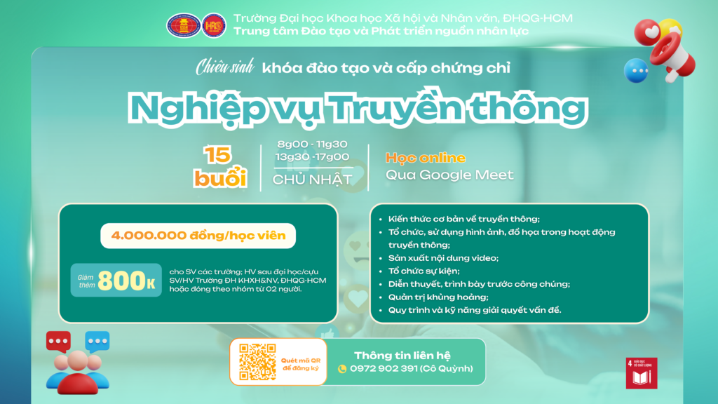 Nghiệp vụ Truyền thông (Khóa 12) – Khai giảng 24/05/2026