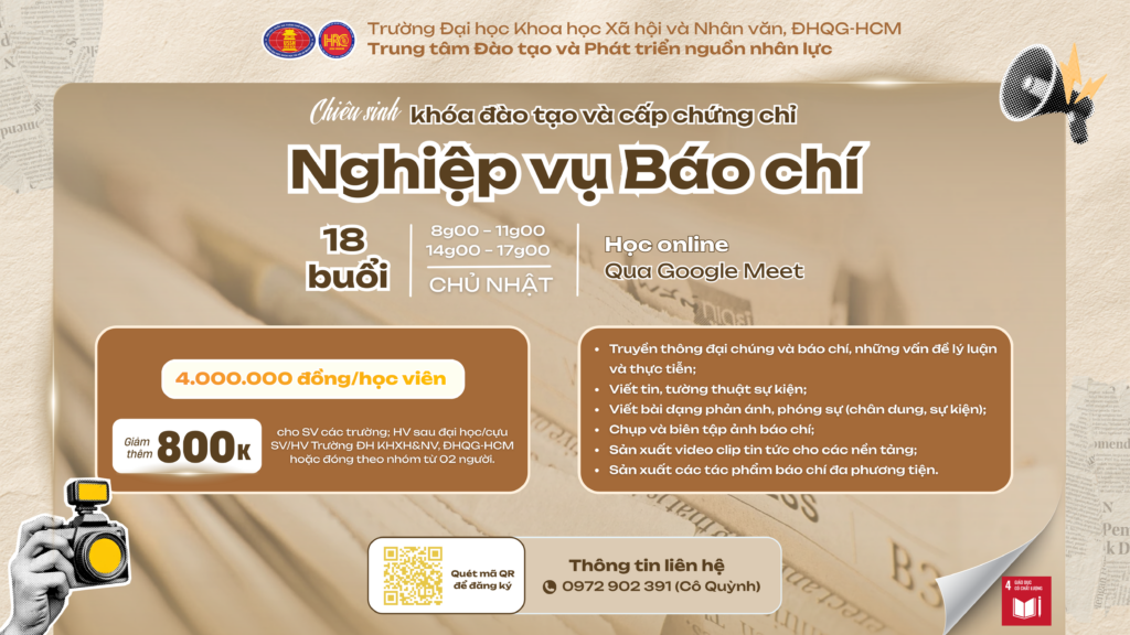 Nghiệp vụ Báo chí (Khóa 27) – Học ngày 17/05/2026