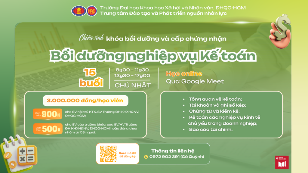 Bồi dưỡng nghiệp vụ Kế toán (Khoá 7) – Học ngày 19/07/2026