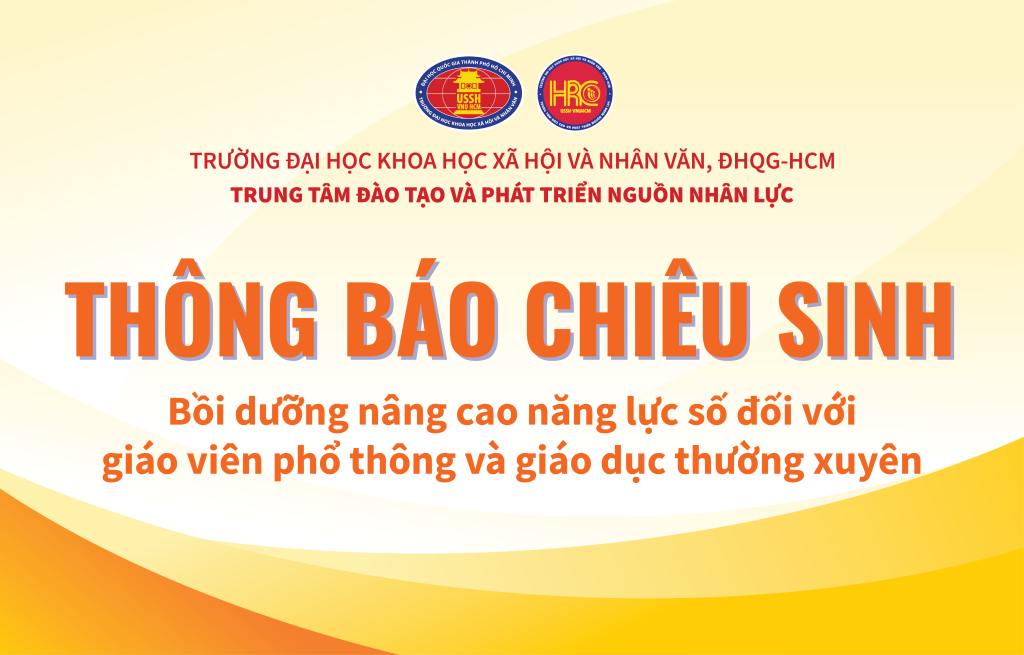 Thông báo về việc chiêu sinh khóa Bồi dưỡng nâng cao năng lực số đối với giáo viên phổ thông và giáo dục thường xuyên