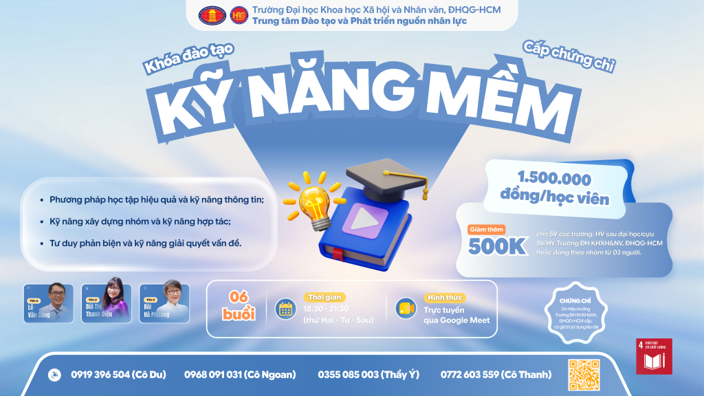Kỹ năng mềm (Khóa 20) – Khai giảng 30/09/2026