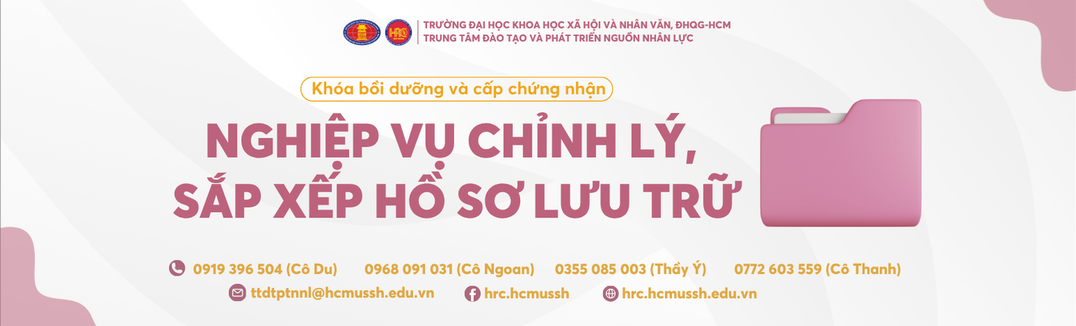 Nghiệp vụ chỉnh lý, sắp xếp hồ sơ lưu trữ