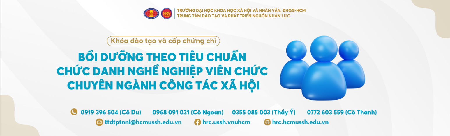 Bồi dưỡng theo tiêu chuẩn chức danh nghề nghiệp viên chức chuyên ngành công tác xã hội