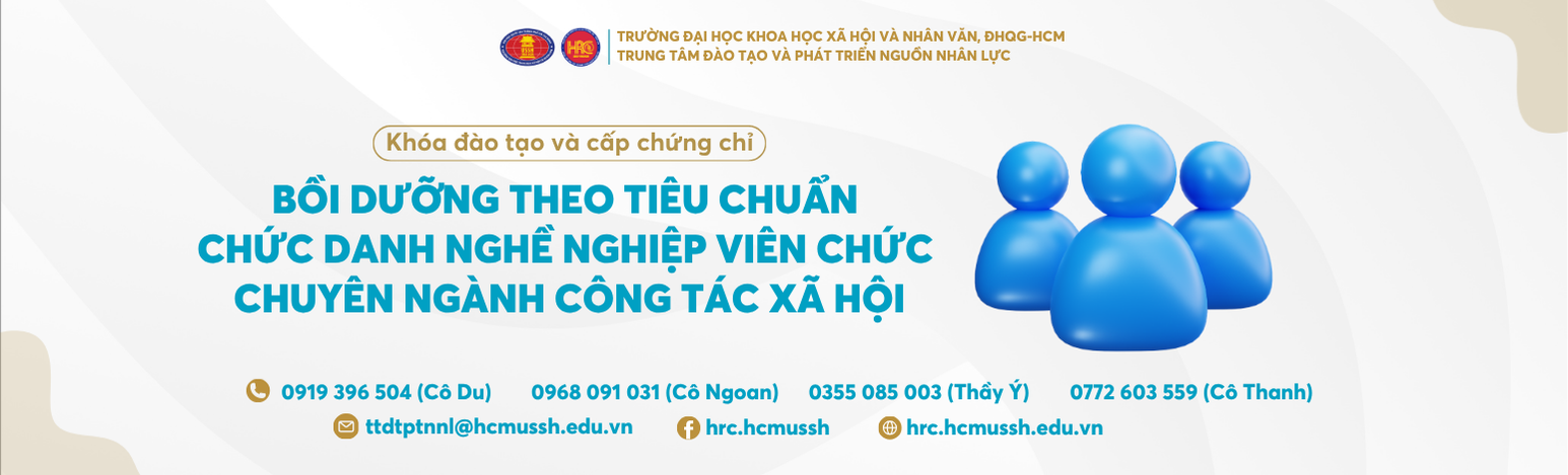 Bồi dưỡng theo tiêu chuẩn chức danh nghề nghiệp viên chức chuyên ngành công tác xã hội