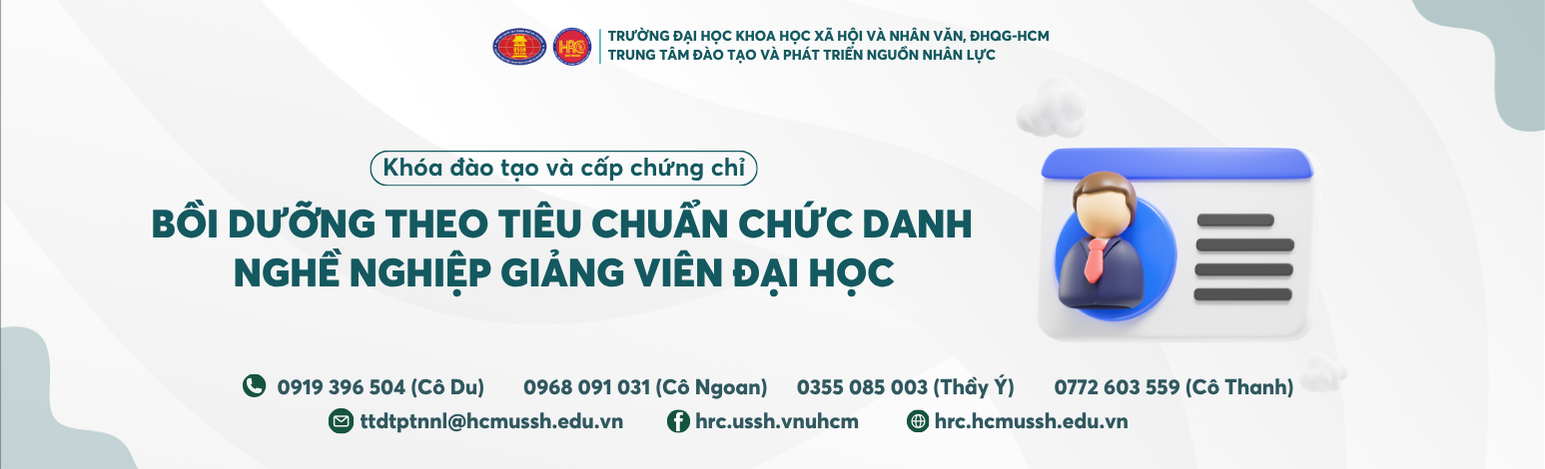 Bồi dưỡng theo tiêu chuẩn chức danh nghề nghiệp giảng viên đại học