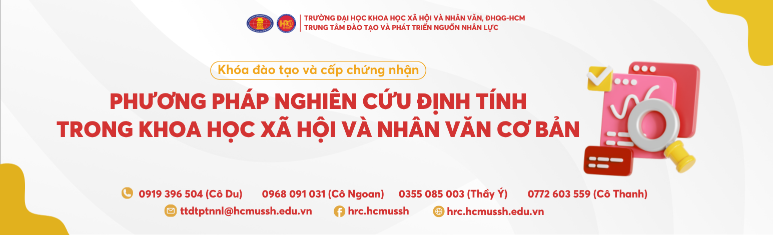 Phương pháp nghiên cứu định tính trong khoa học xã hội và nhân văn cơ bản