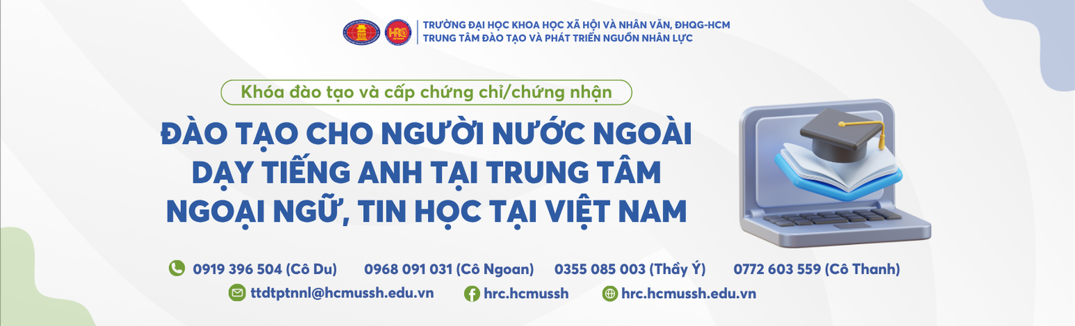 Đào tạo cho người nước ngoài dạy tiếng Anh tại trung tâm ngoại ngữ, tin học tại Việt Nam