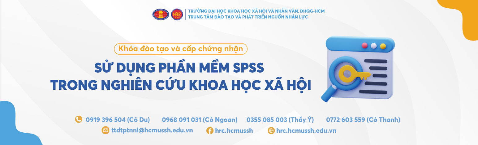 Sử dụng phần mềm SPSS trong nghiên cứu khoa học xã hội