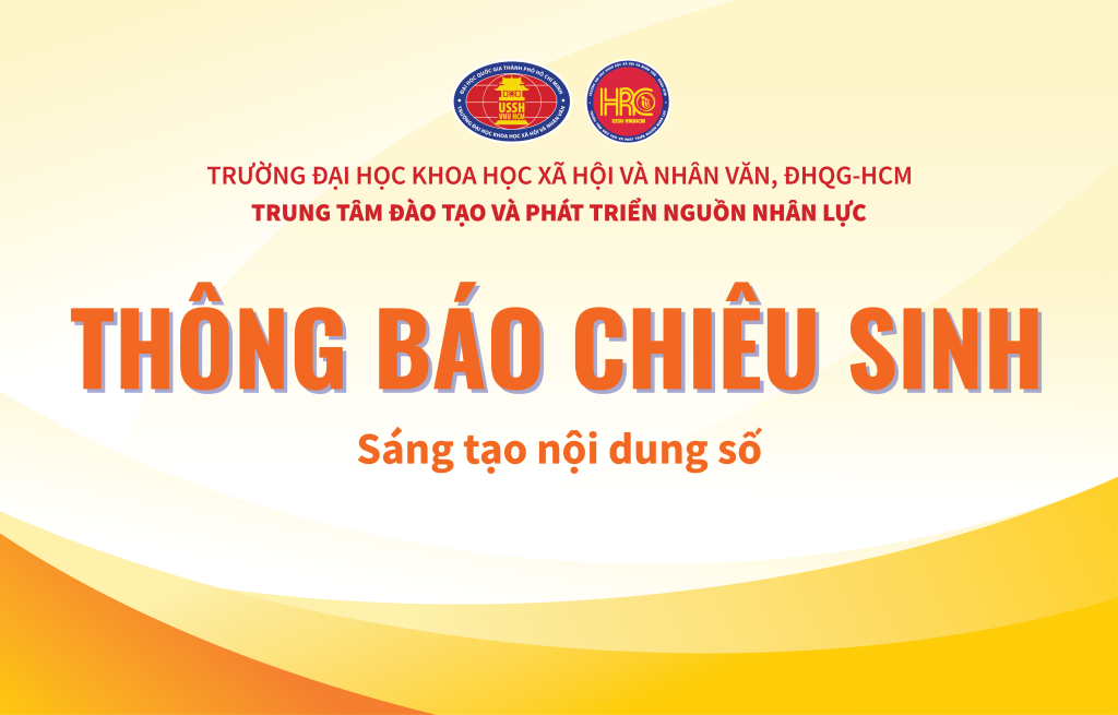 Thông báo về việc chiêu sinh khóa Sáng tạo nội dung số